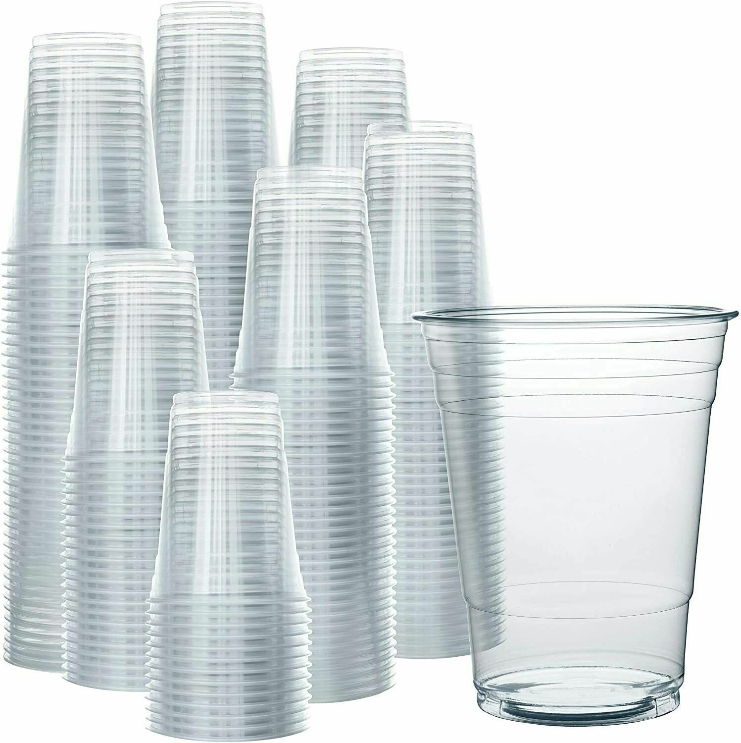 24Oz Clear Plastic Cups Disposable Cold Cups PET Cups Only Cups for all Beverage gallery