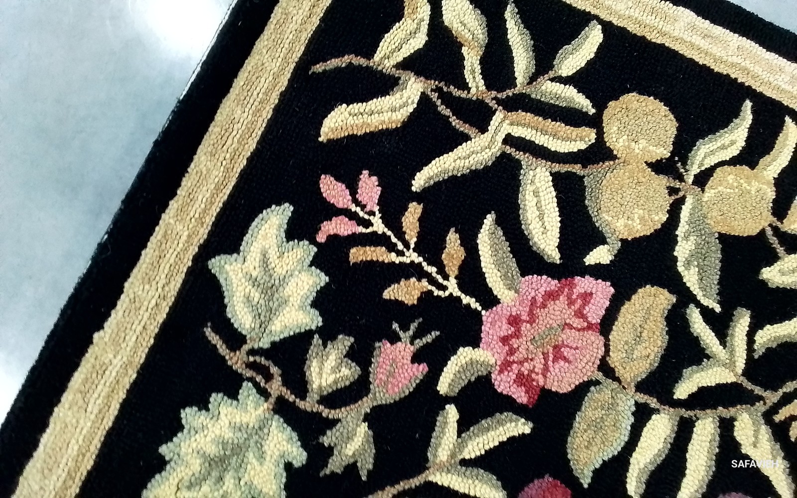 BLACK 3'-9" x 5'-9" Flaw in Rug, Reduced Price 1172790195 HK210B-4 gallery