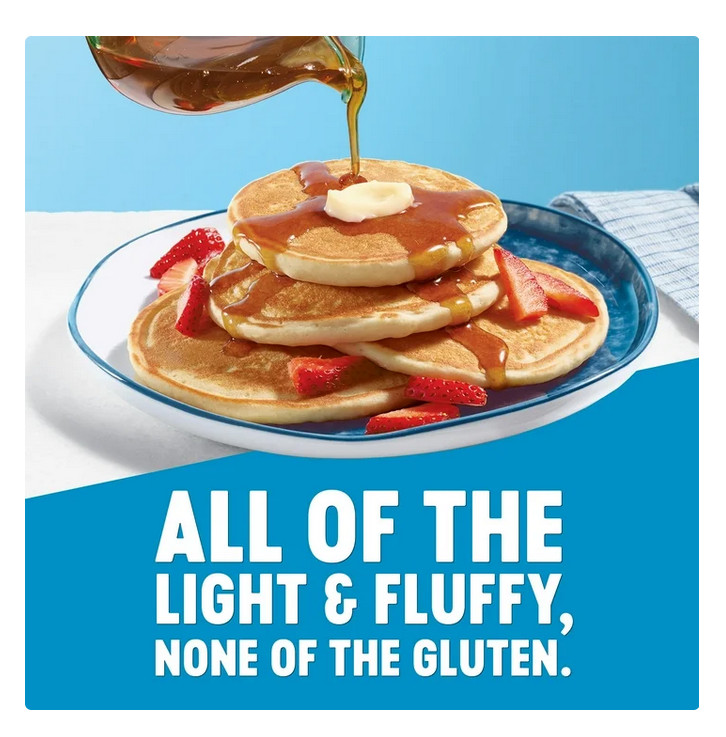 Krusteaz Gluten Free Light & Fluffy Buttermilk Pancake Mix 16 oz. Box gallery