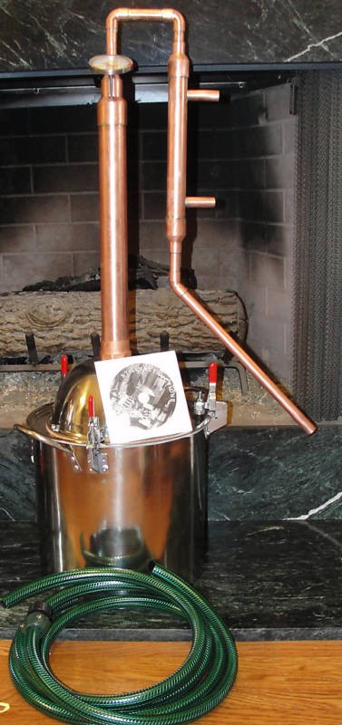 Copper Alcohol Moonshine Ethanol Still E-85 Reflux NR5 Gallon Stainless Boiler gallery