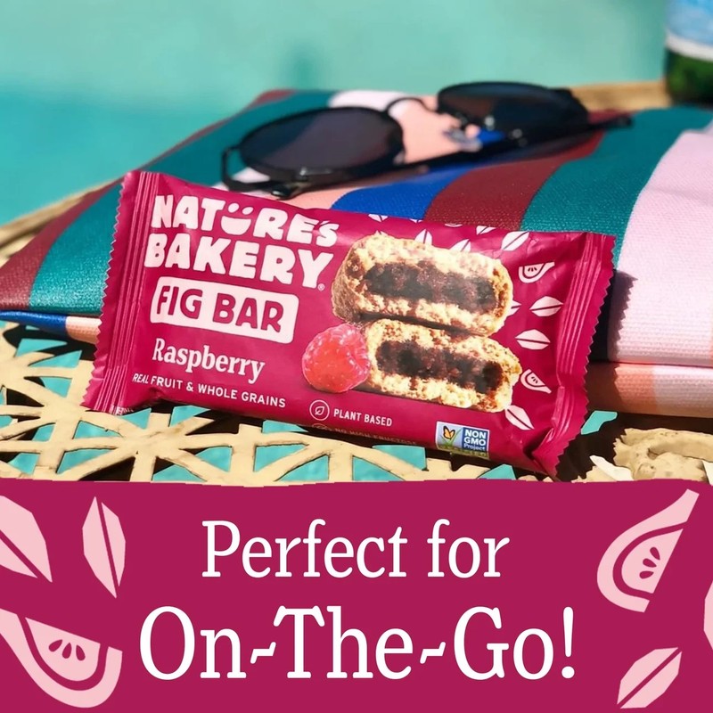 Nature's Bakery Raspberry Fig Bars Snack, 10 Pack, 2 oz Each, Box gallery