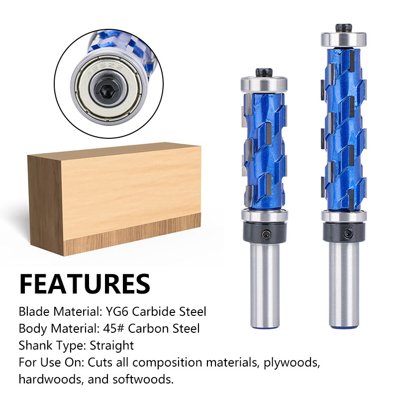 1/2 Shank Flush Trim Router Bit Double Bearing Spiral Flush Trim for Wood Panels gallery