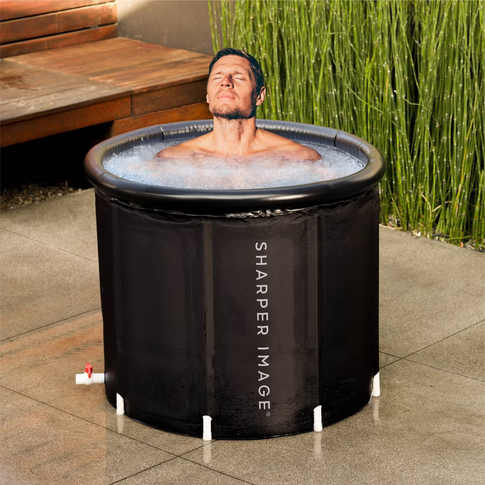 Sharper Image Portable Ice Bath 31.5"x29.5" Oval Plunge Pool gallery