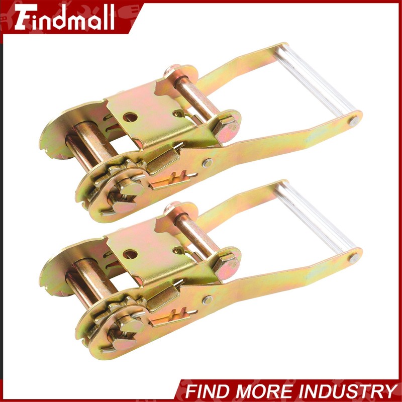 Findmall 2 Pack 2 Inch Handle Ratchet Buckle 3333 lbs for Ratchet Strap Tie Down gallery