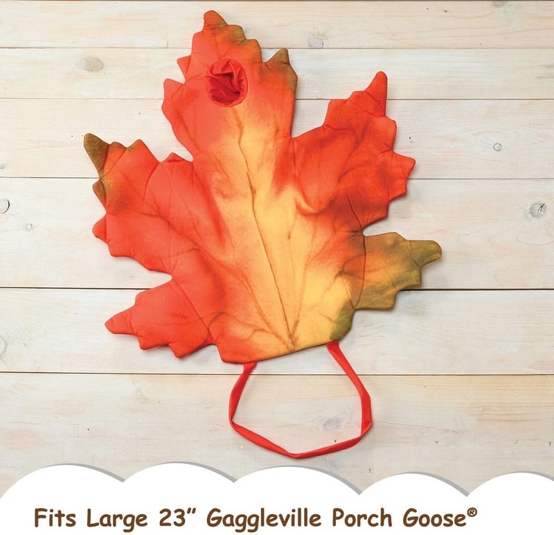 Fox Valley Traders Fall Leaf Goose Outfit by GagglevilleTM 23" Statue Clothing gallery