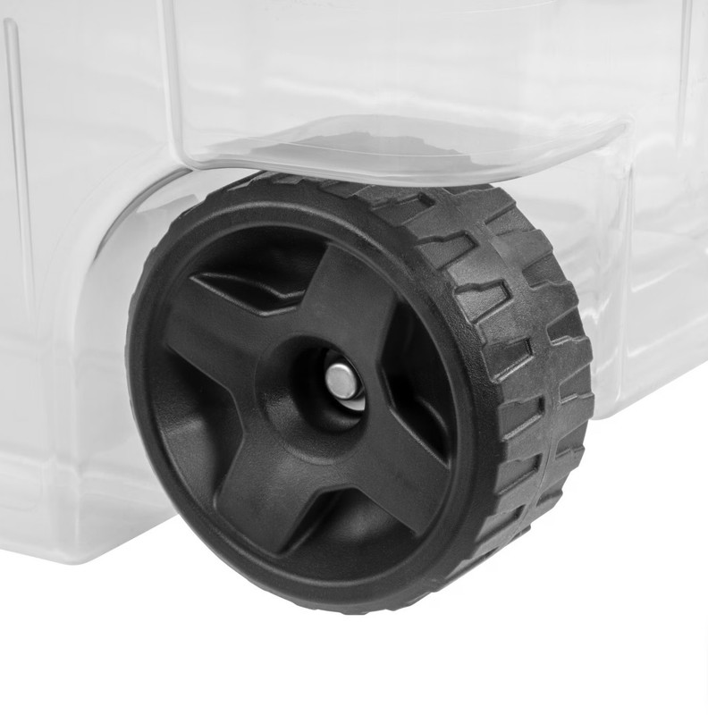 (2 pack) Sterilite 160 Quart Wheeled Storage Box, Extra Large Durable Clear Plas gallery