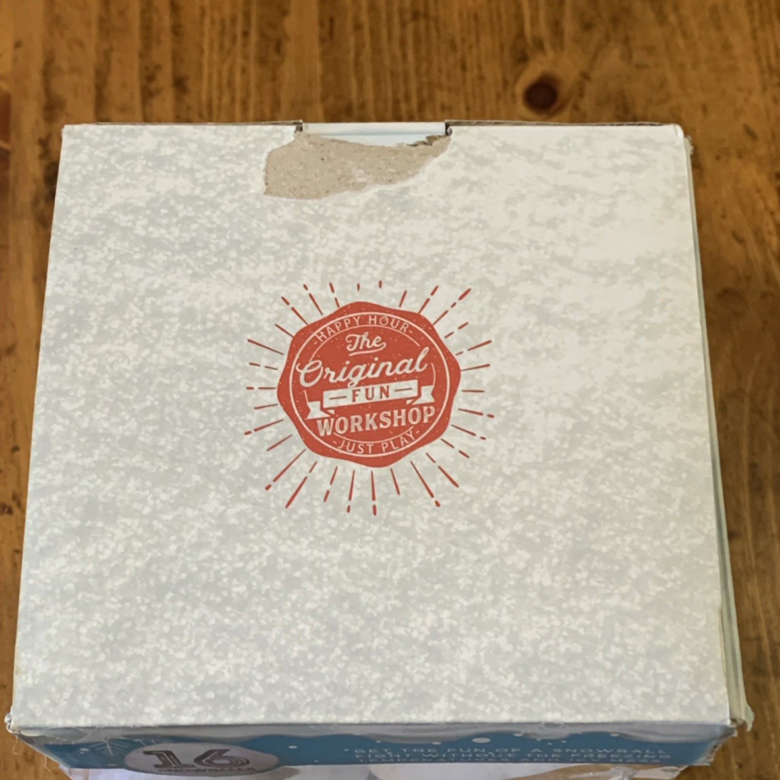 Snowtime Anytime Indoor Snowball Fight Set of 16 Soft Winter White Snowballs gallery