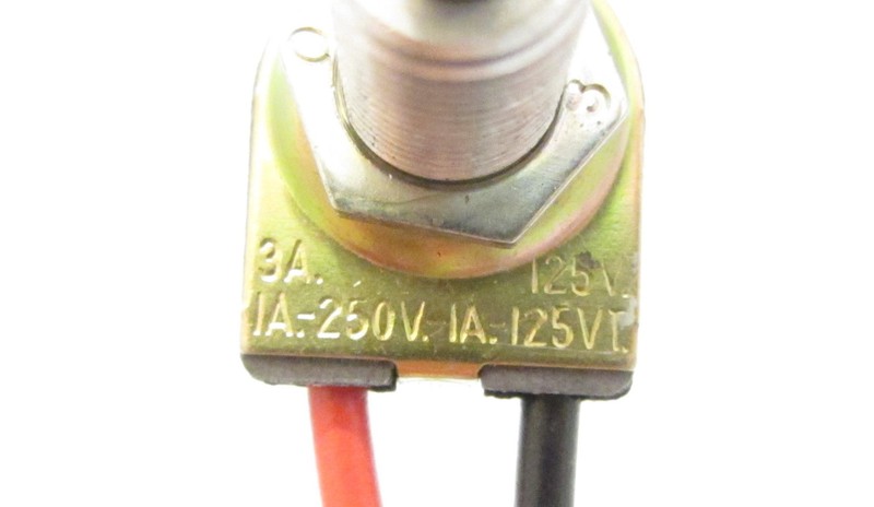 5 pack - Leviton Rotary Lamp Switch On-Off Black Knob Metal Shaft 3A 125VAC K* gallery