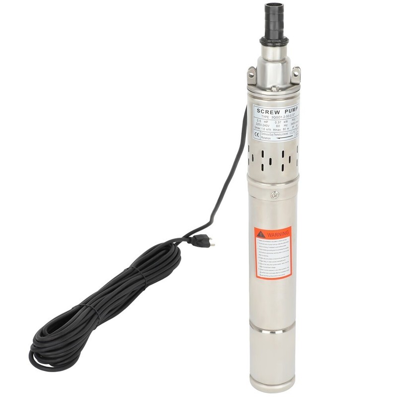 Screw Pump Submersible Deep Well Pump Stainless Steel 1/2hp 3420r/min 220v/60Hz gallery