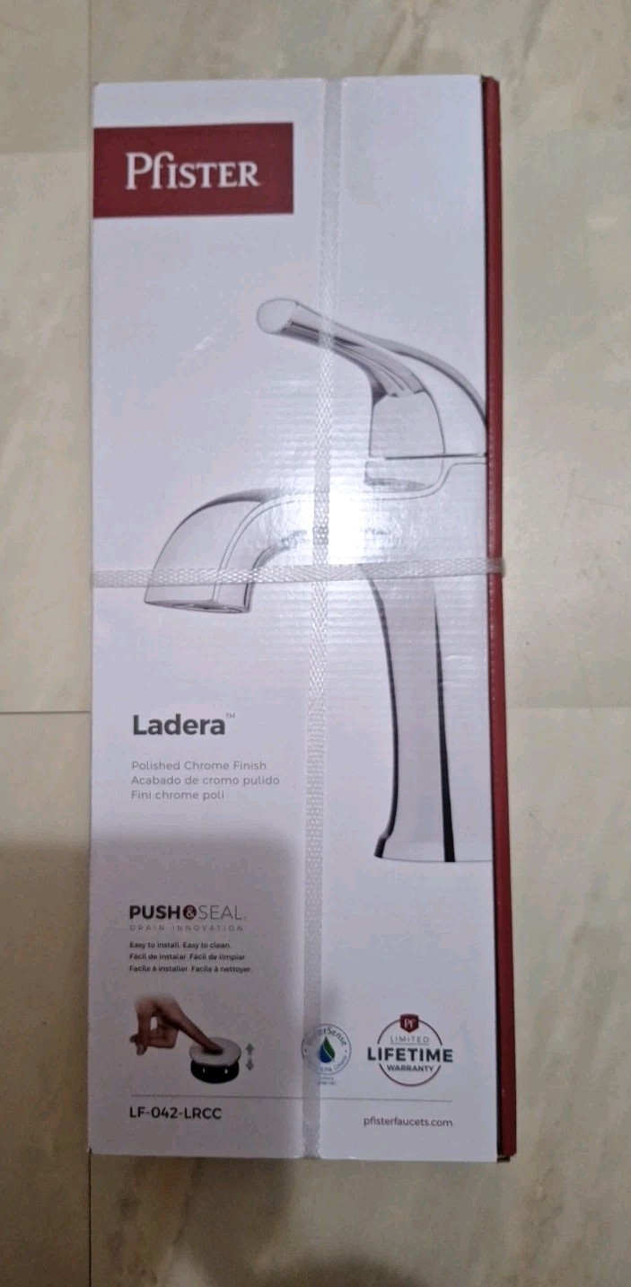 PFISTER Ladera Single Control Bathroom Faucet Polished Chrome Finish LF-042-LRCC gallery