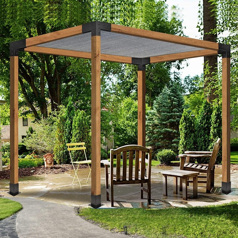 Complete Pergola Kit with Corner Brackets - Sturdy and Reliable for Outdoor Use gallery