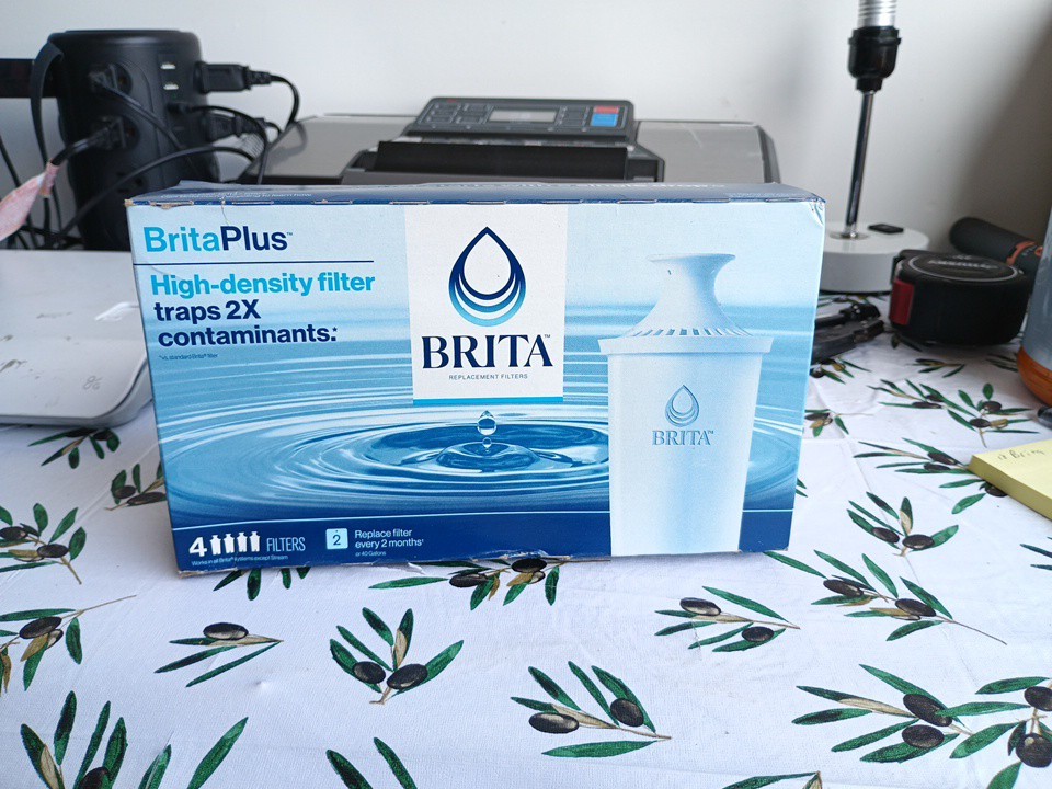 Brita Plus Replacement Water Filter, BPA-Free, High-Density Pitchers 4 PACK