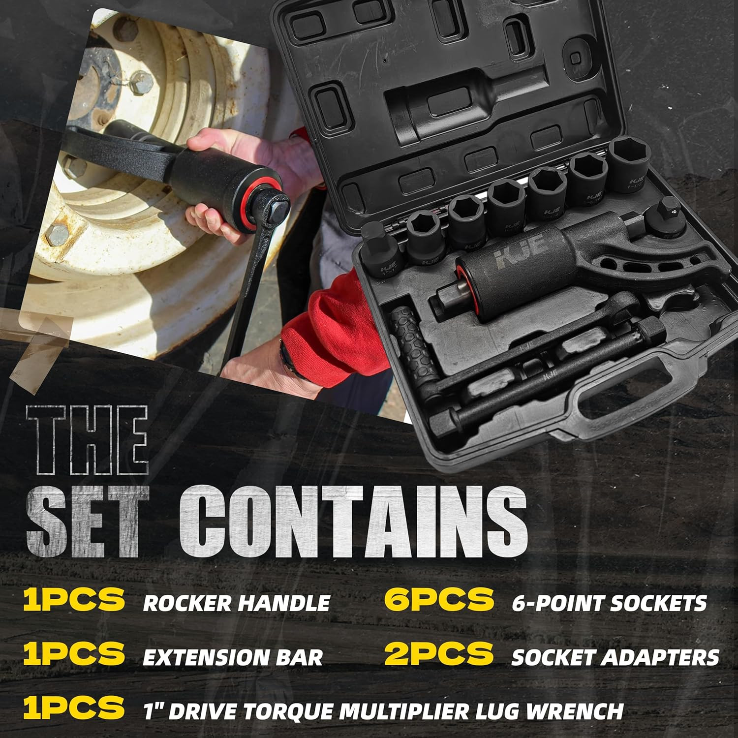 High Torque Multiplier Wrench Set for Trucks & RVs - 4800 N/M gallery