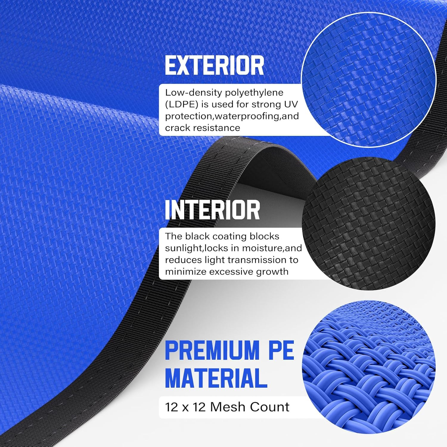 24Ft Winter Pool Cover for above Ground Pools,Cold and UV Resistant round Swimmi gallery