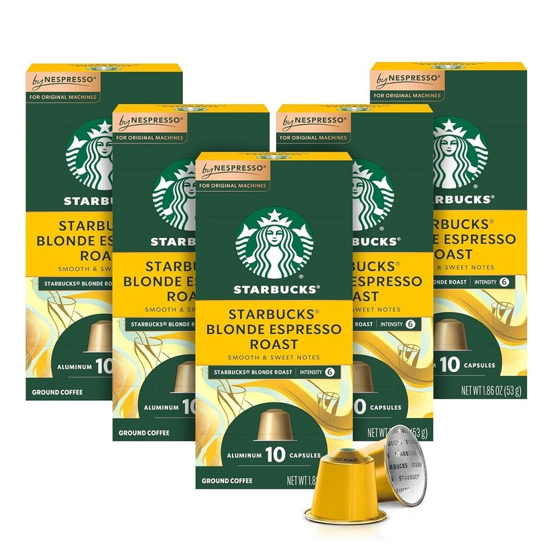 Nespresso Compatible Blonde Roast Espresso Pods - 50 Count for Home Brewing gallery