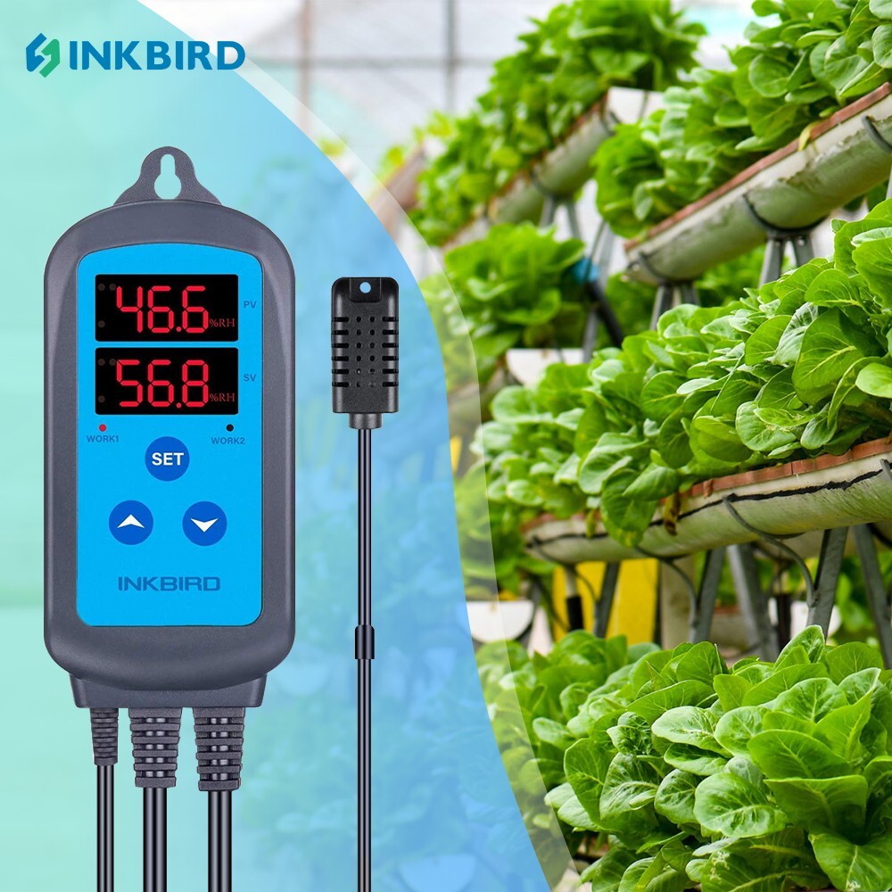 Inkbird IHC-200 Humidity Controller Pre-wired AC 110-240V Sensor US PLUG Humid gallery