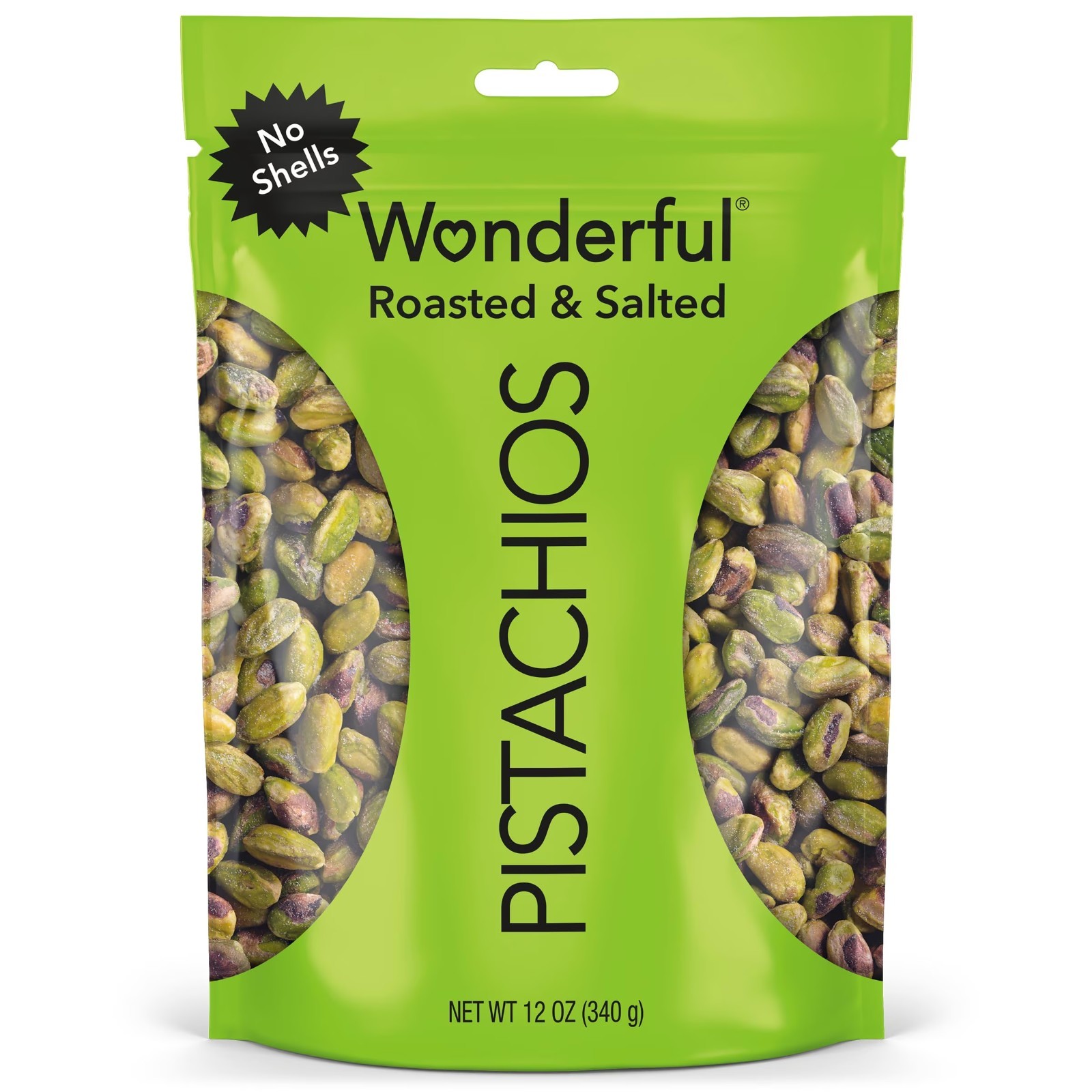 Wonderful Pistachios No Shells Roasted and Salted Pistachios 12oz Bag gallery