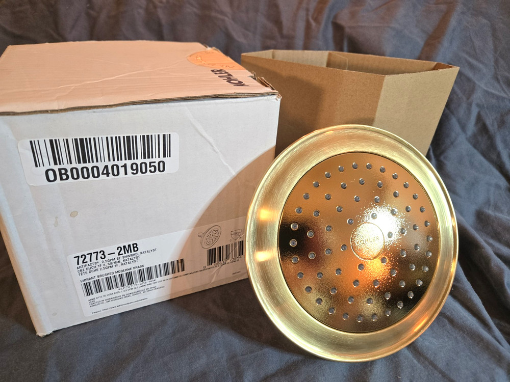 Kohler Artifacts K-72773-2MB ShowerHead Brushed Moderne Brass OPEN BOX
