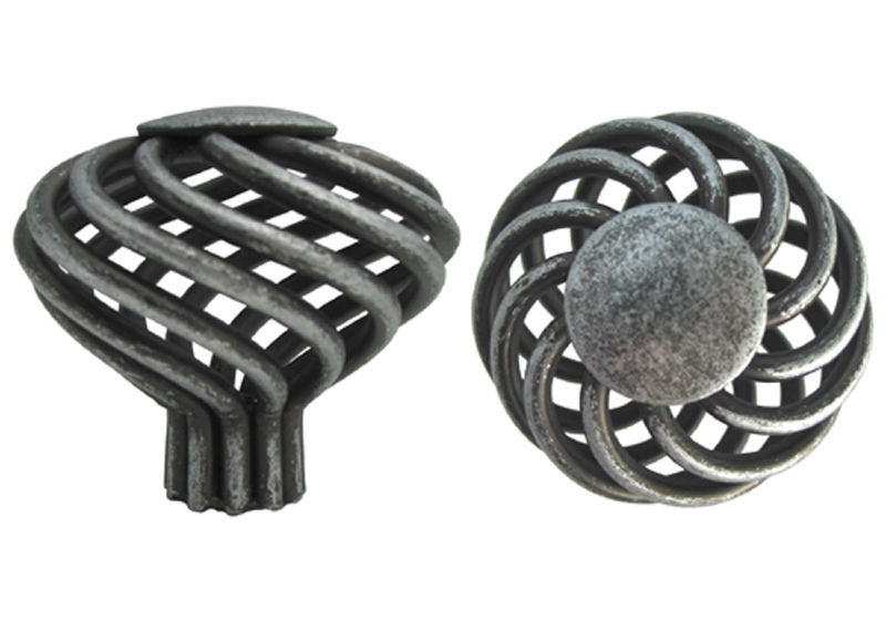 House Guard Antique Pewter Birdcage Kitchen Cabinet Knobs Pulls 35 60 76 96mm gallery