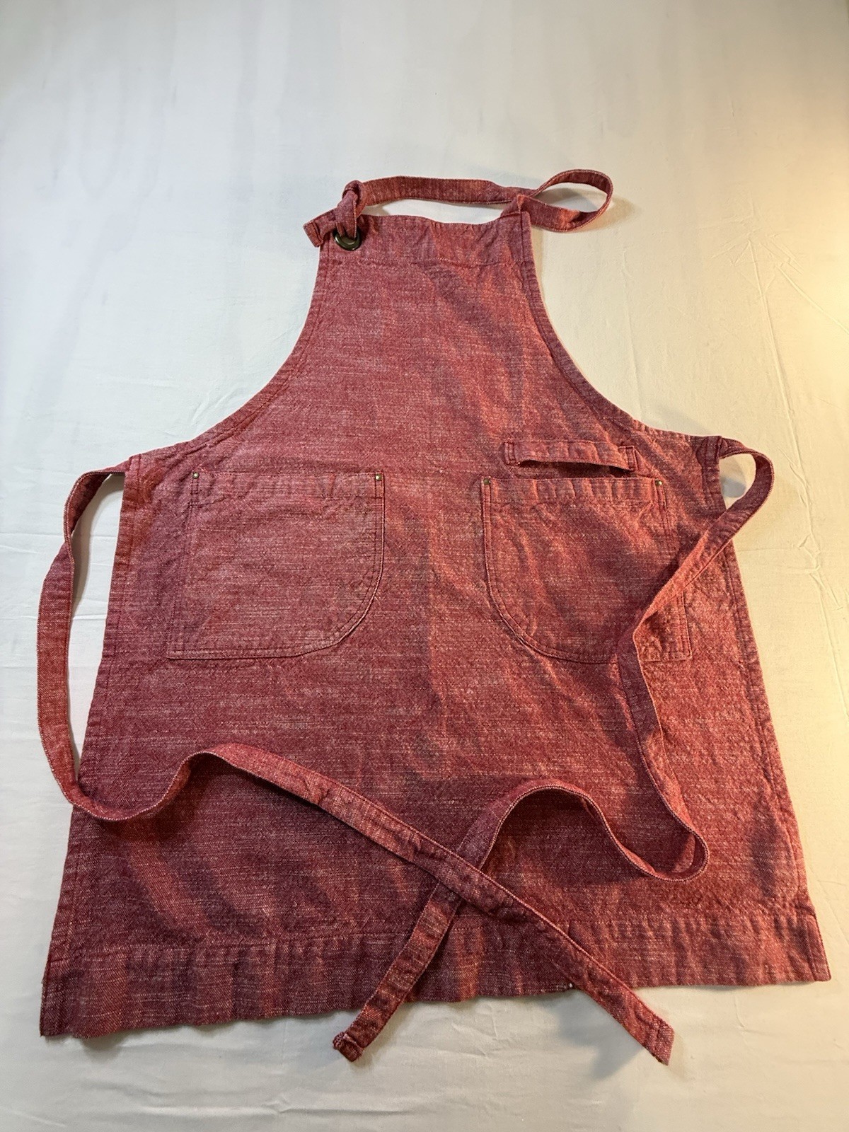 Our Table Rusty Red Cloth Apron 100% Cotton 68x83cm Made In India gallery