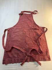 Our Table Rusty Red Cloth Apron 100% Cotton 68x83cm Made In India