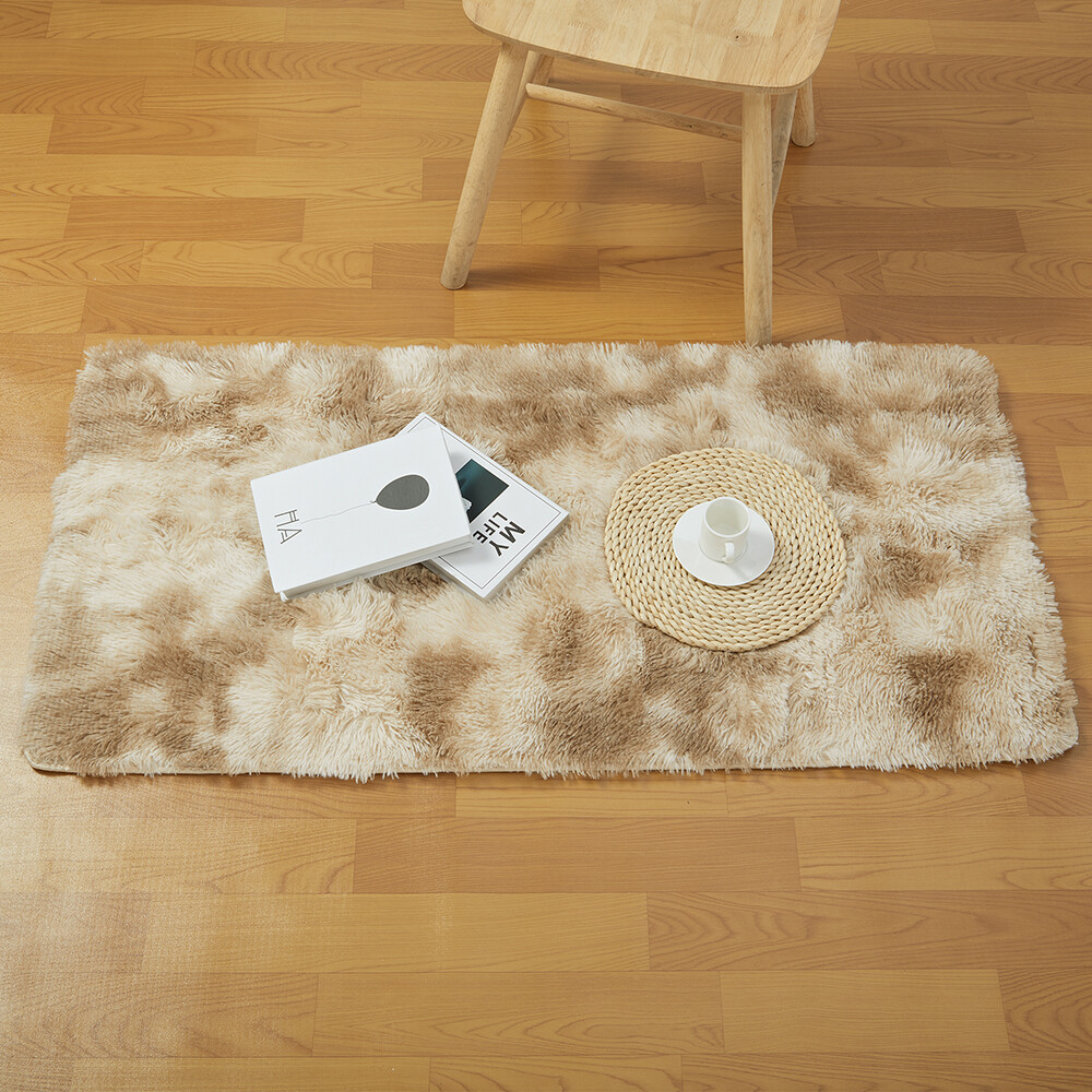 Tie-Dye Carpet Area Rug Soft Fluffy Shaggy Rug Non-Skid Floor Mat Home Use gallery