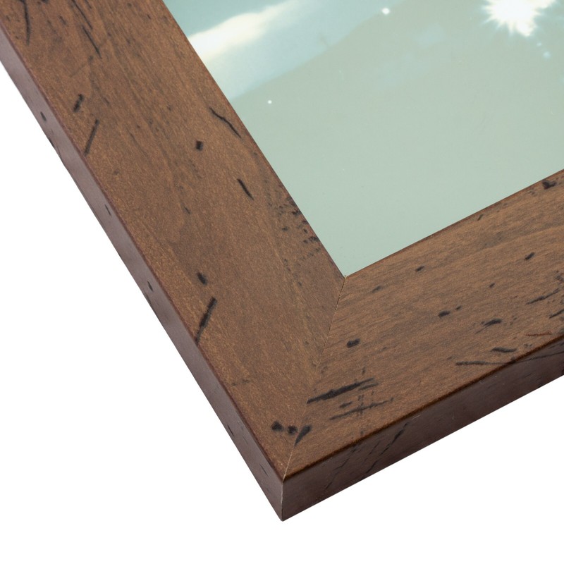 Craig Frames 1.25" Wide Distressed Rustic Brown Picture Frames & Poster Frames gallery