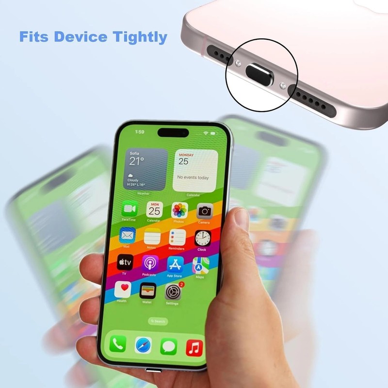 USB C Dust Plug for iPhone 15 16 Series Type C Port Cover Protector gallery