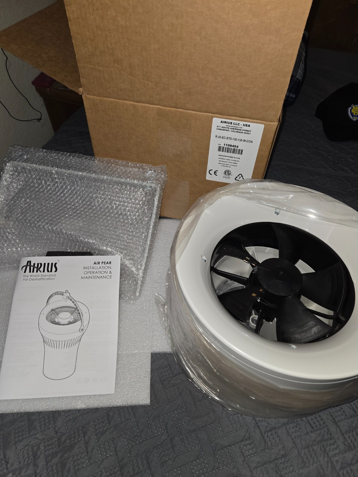 Airius Destratification Fans – Retail Series (R-20 EC STD 100–130-W-CON) gallery