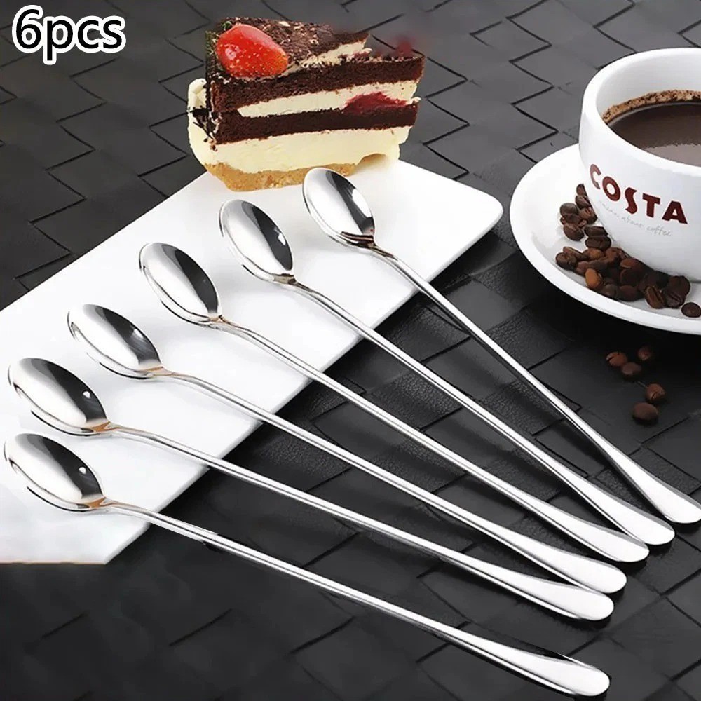 9.5-Inch Long Handle Spoon, Ice Tea Spoons, Ice Cream Spoon, Long Coffee Spoons gallery