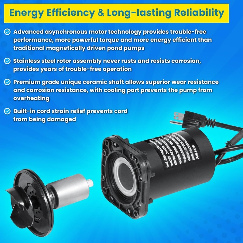 Replacement for 3000 GPH Submersible Pond Pump (Part # 91018) gallery