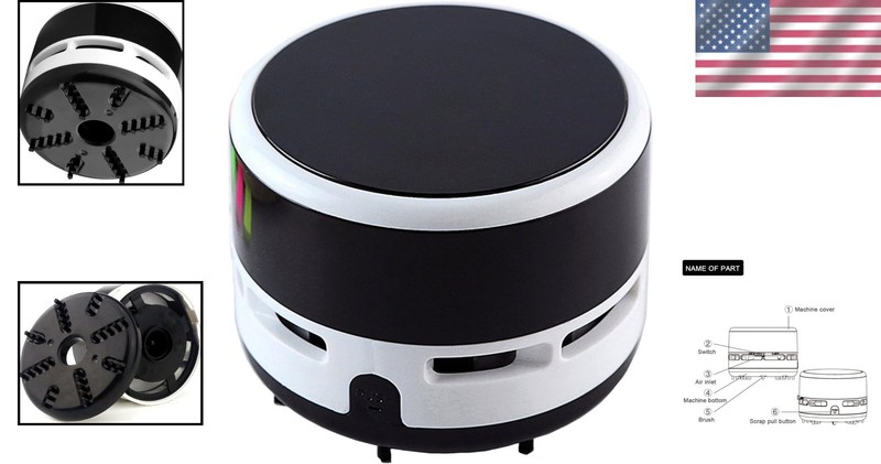 Compact Cordless Desktop Vacuum - Powerful Handheld Cleaner for Home & Office gallery