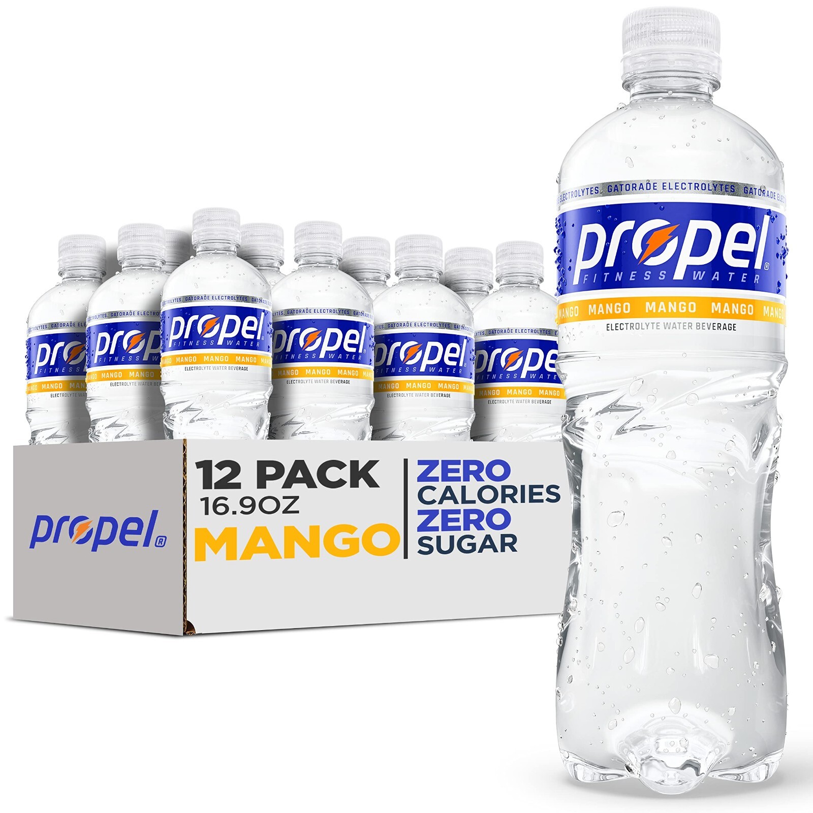 Propel, Mango ,Zero Calorie Sports Drinking Water with Electrolytes and Vitamins gallery