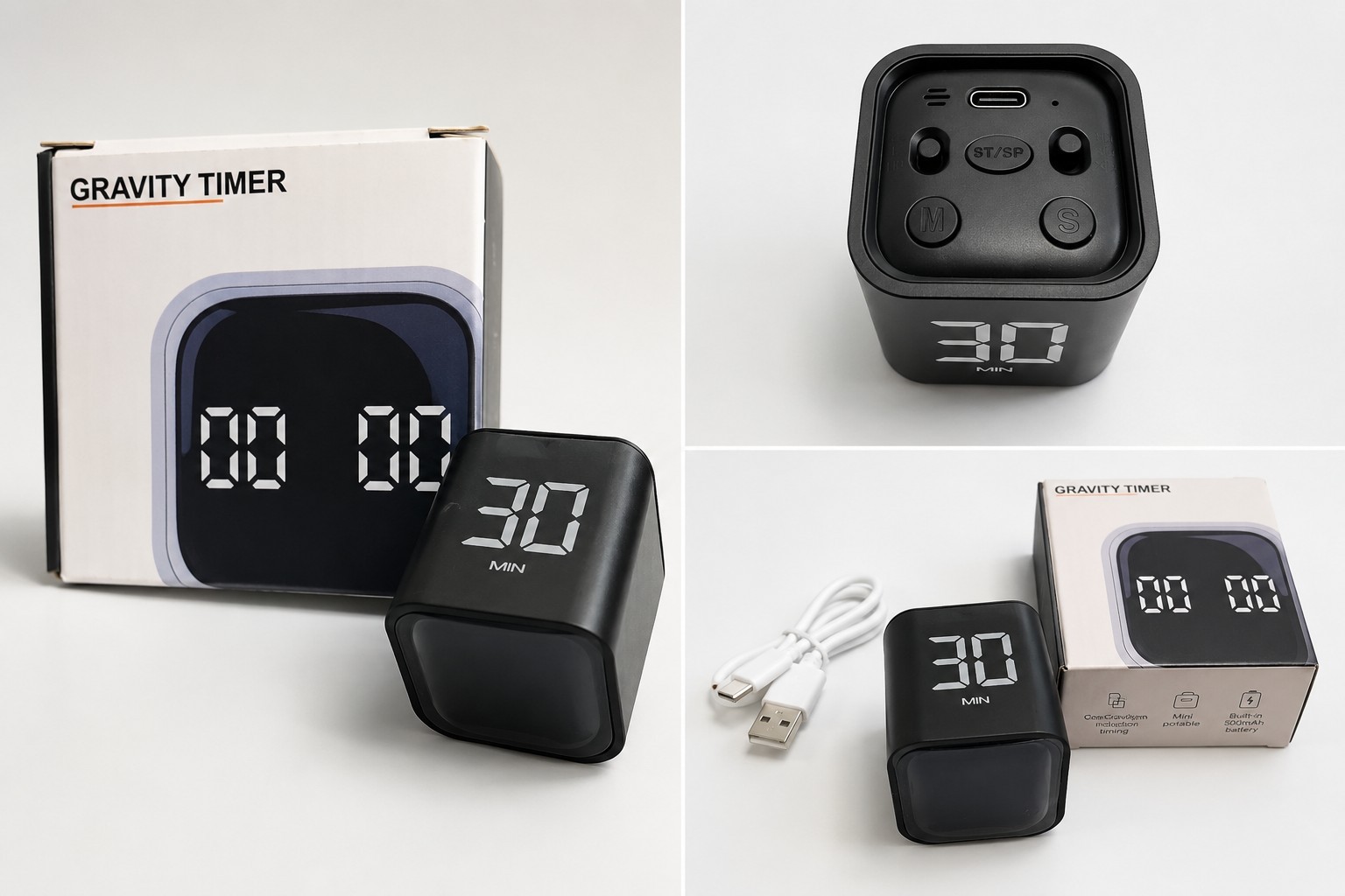 Gravity Timer/F4 Timer/ Display Minutes 99-00, Seconds 00-59 Size 2x2x2 Inches gallery