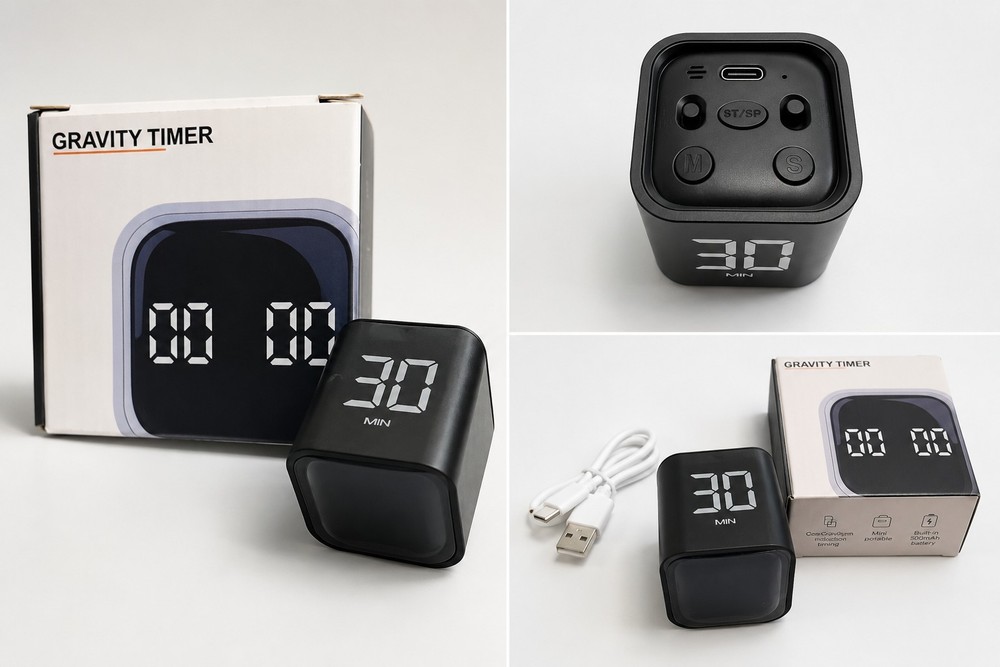 Gravity Timer/F4 Timer/ Display Minutes 99-00, Seconds 00-59 Size 2x2x2 Inches