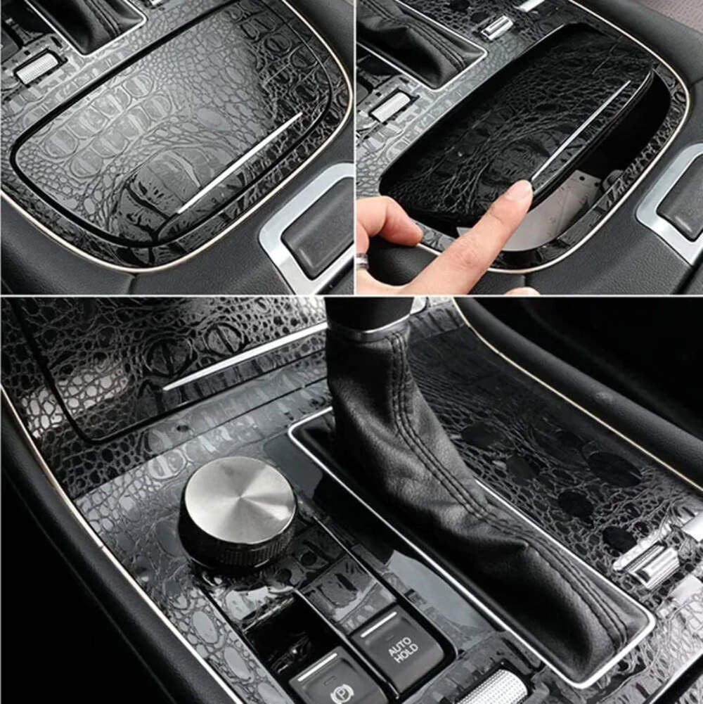 Premium Faux Crocodile Pattern Vinyl Wrap Film Self Adhesive DIY Decal Automotiv gallery