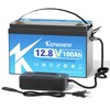 12V 100AH Lithium Battery LiFePO4 BMS 15000 Deep Cycle RV Trolling Motor Marine gallery