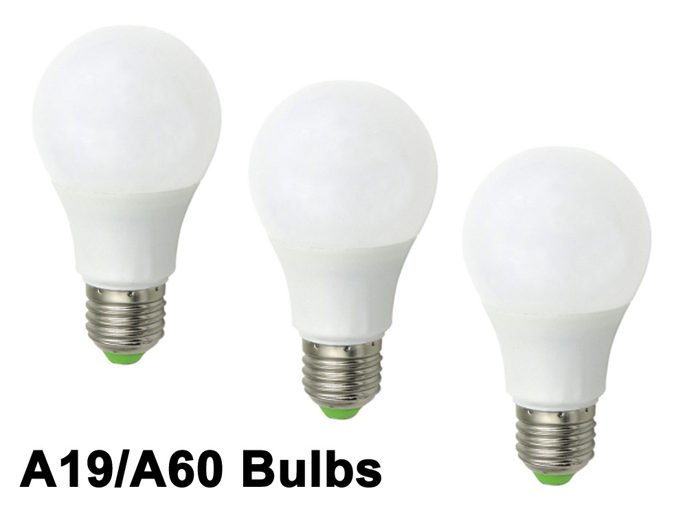 3pcs 60W Equivalent E26 E27 A19 LED Light 12-24V Globe RV/Boat Bulb Daylight H gallery