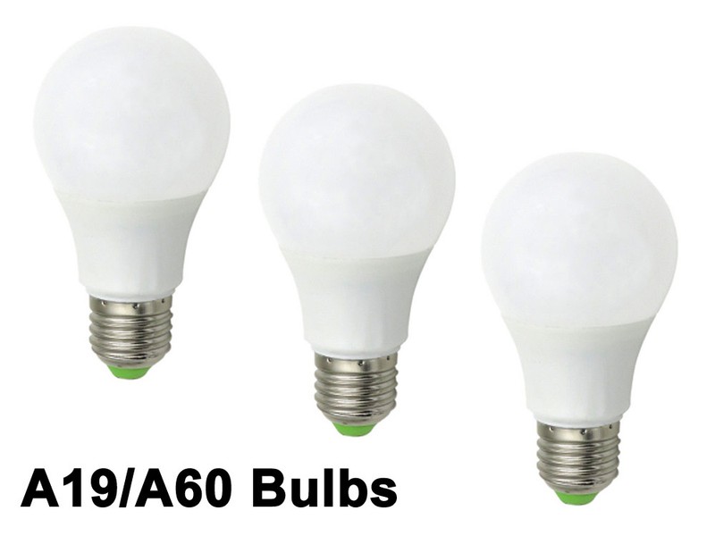 3pcs 60W Equivalent E26 E27 A19 LED Light 12-24V Globe RV/Boat Bulb Daylight H gallery