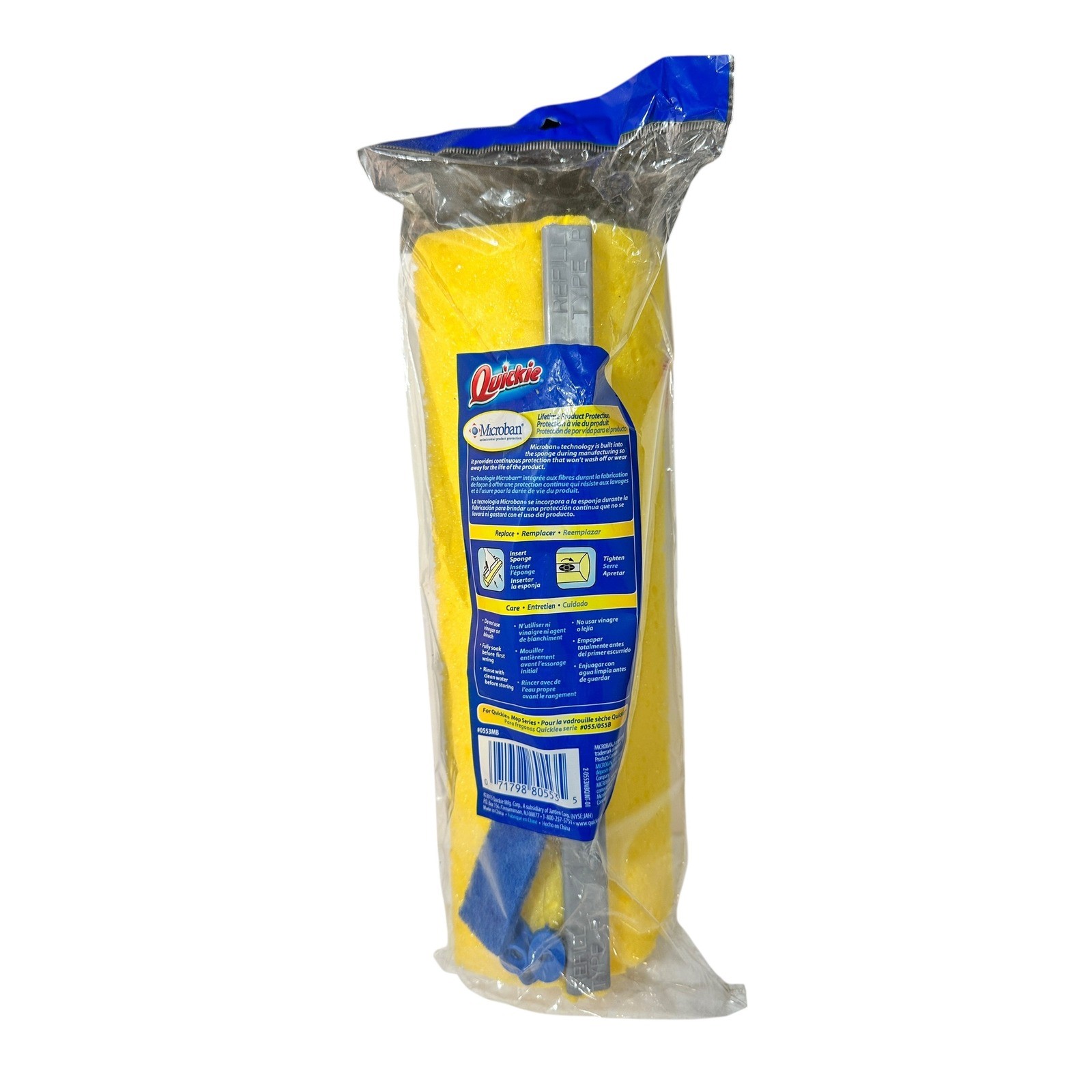 Quickie Type P Jumbo Mop & Scrub Roller Refill #055/#055B HTF Discontinued gallery