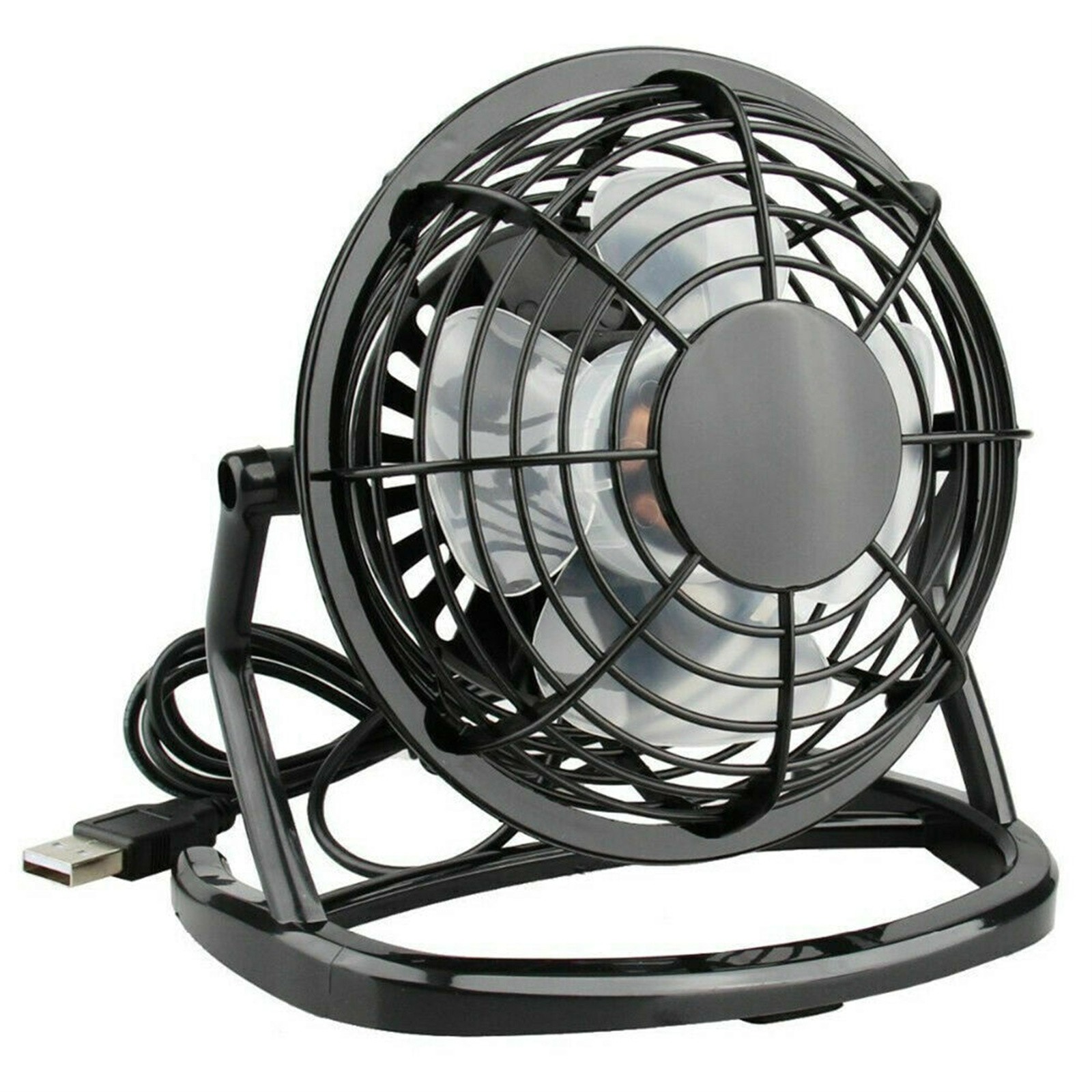 USB Powered Desk Fan Small Quiet Personal Cooler Portable Table Mini Fan 4" gallery