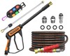 5000PSI Pressure Washer and Hose Kit, 25FT Kink Resistant Steel Braided Power... gallery