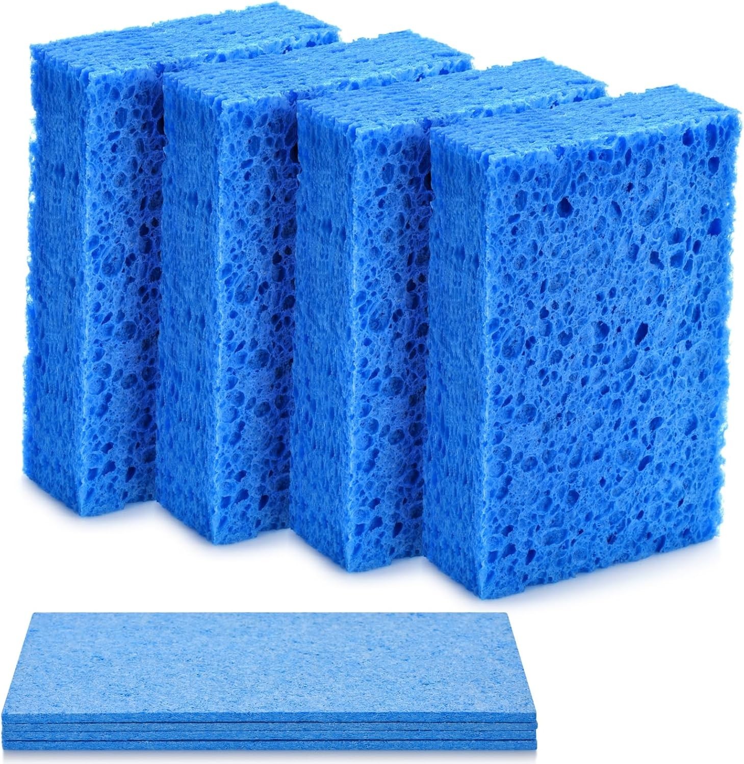 Mcyye 4PCS Compressed Kitchen Sponges for Household Use Zero Scratch Scrub Di... gallery