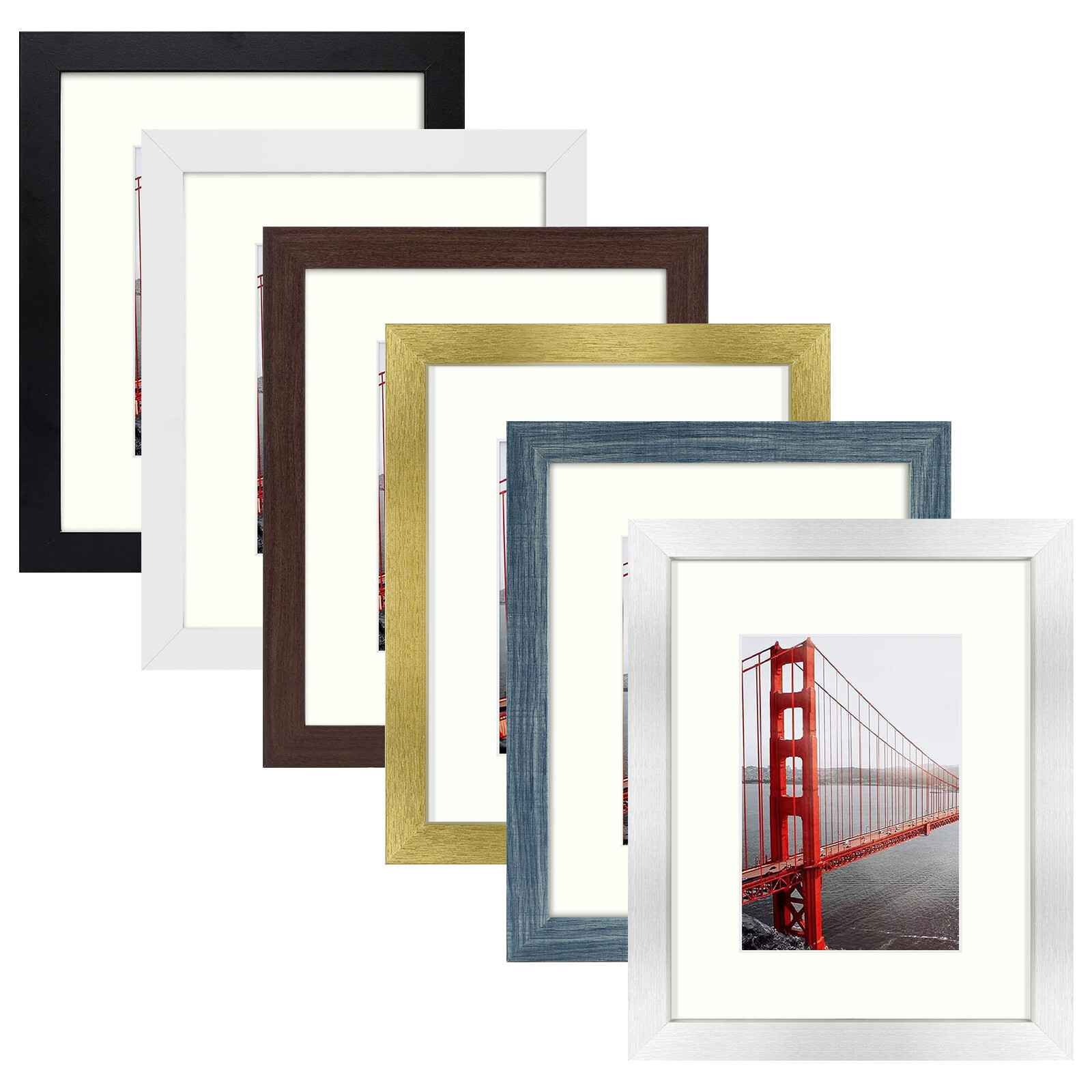 Picture Frame with Mat and Plexiglas for Poster Photo Wall Displays Home Decor gallery