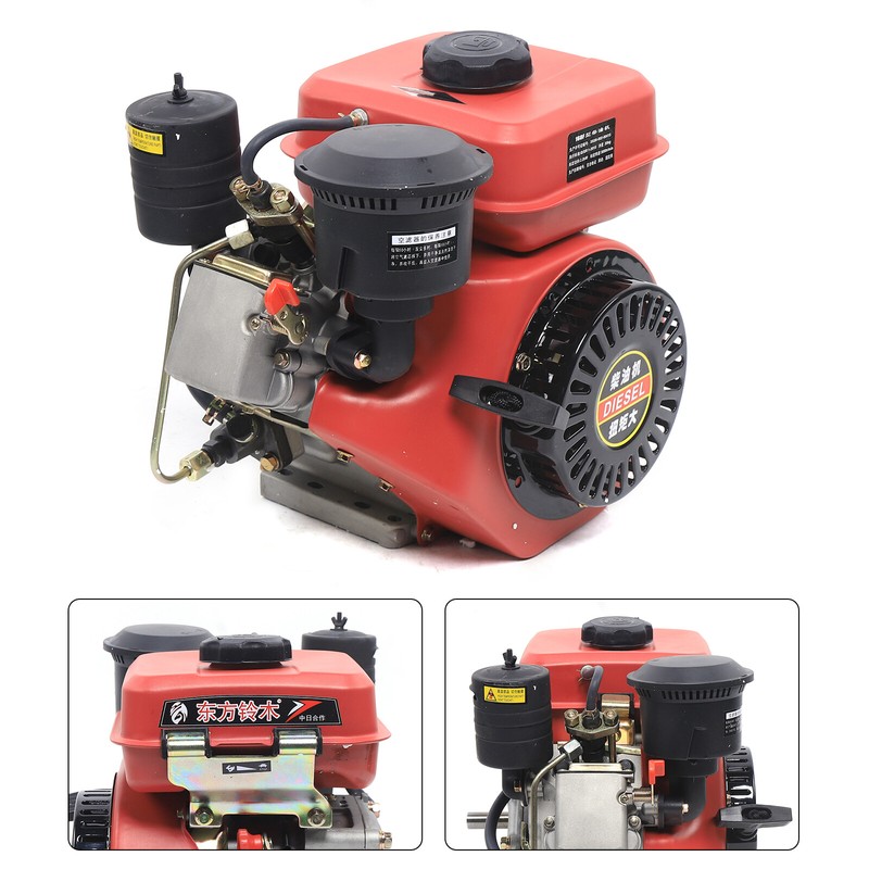 Diesel Engine 196cc 4 Stroke Single Cylinder Forced Air Cooling Diesel Engine gallery
