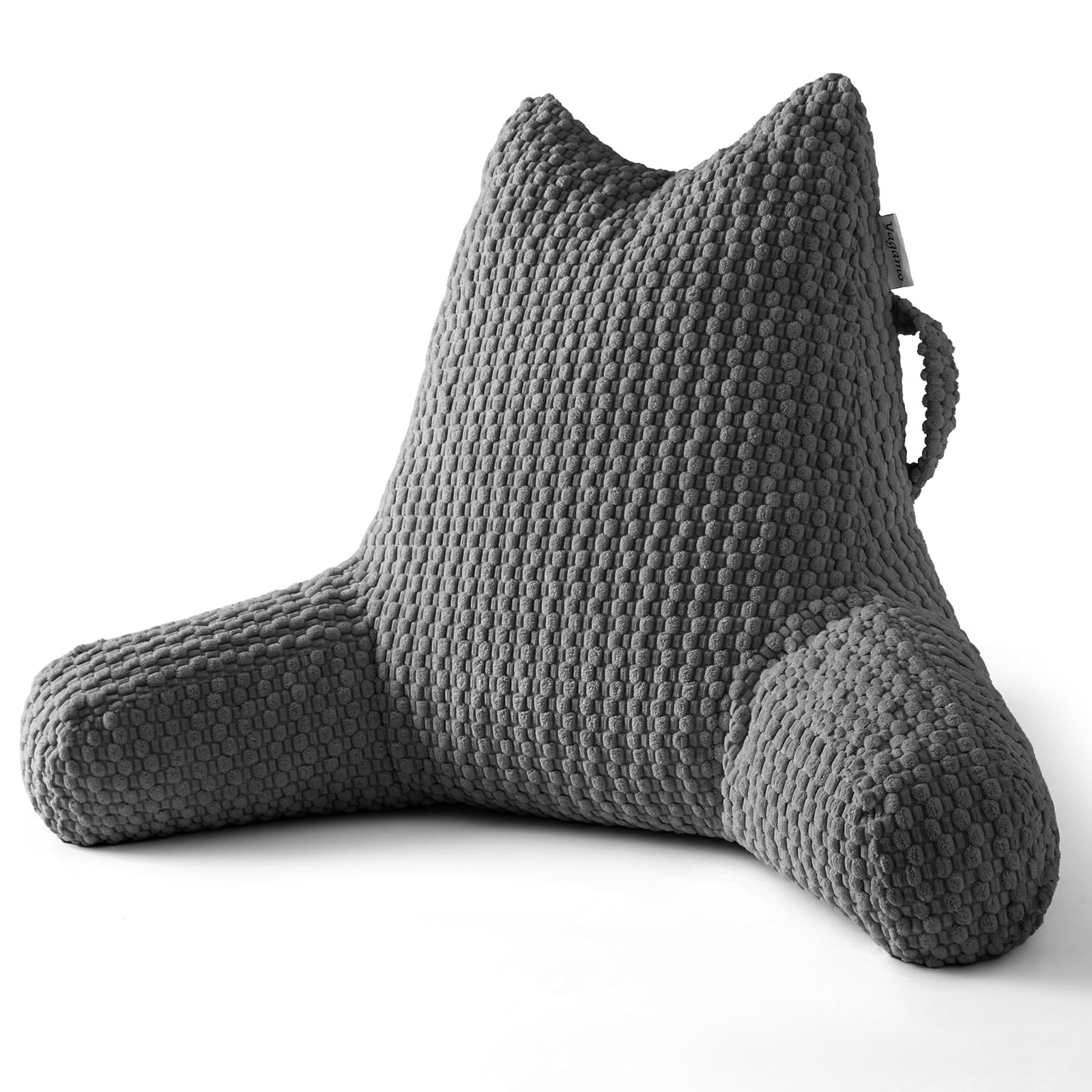 Standard Reading Pillow for Bed Sitting Up, Backrest Pillow with Shredded Mem... gallery