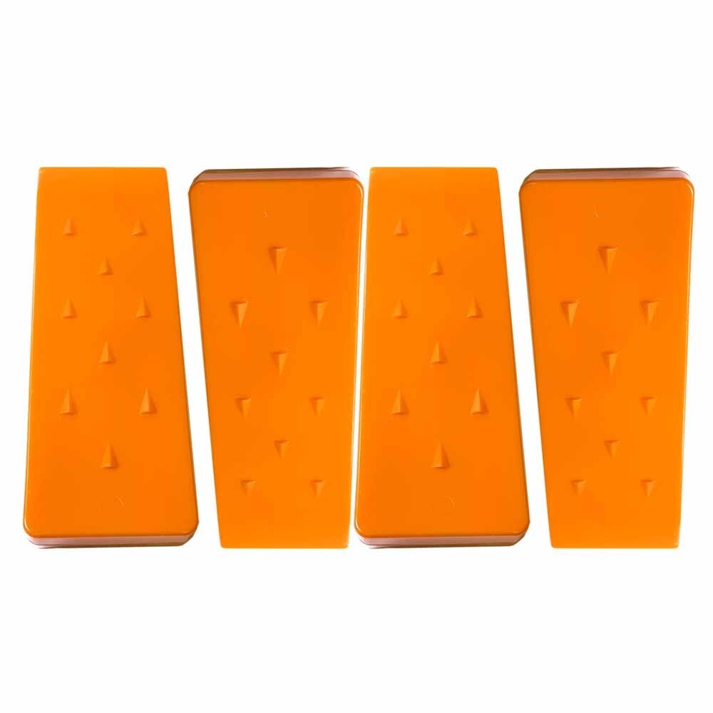 4 Pack 8" Tree Felling Wedge Logging Bucking Falling ABS Plastic (Orange) gallery