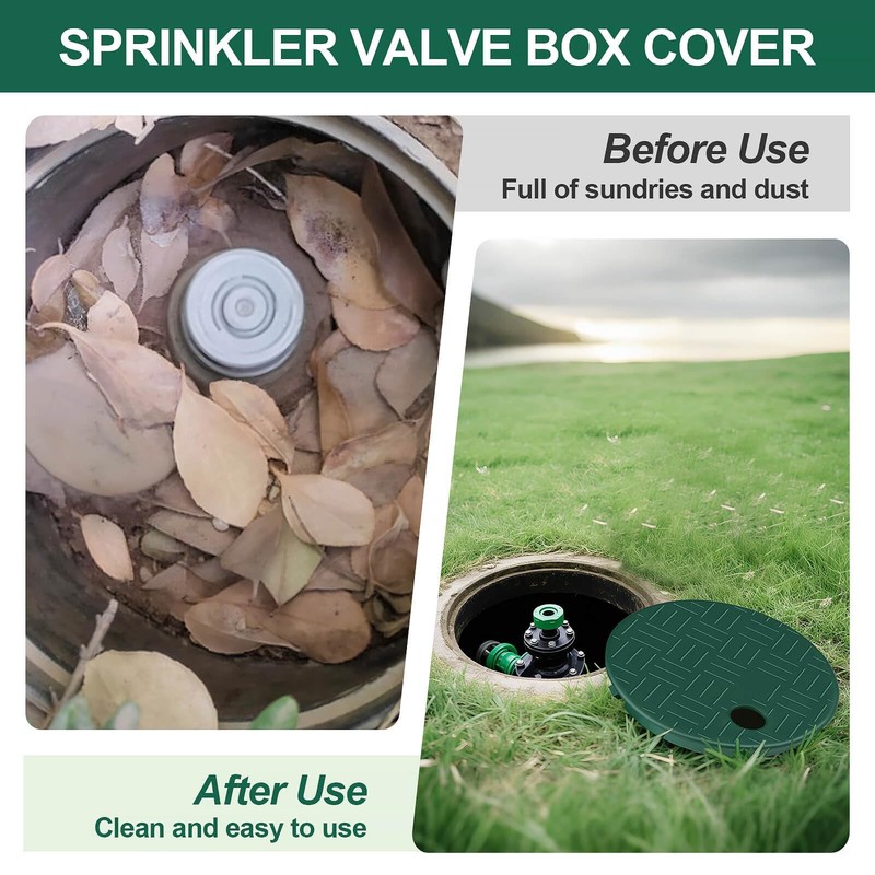 2PCS Sprinkler Valve Box Cover, Plastic Valve Round Box Lid, ID 5.5" OD 6" Ou... gallery