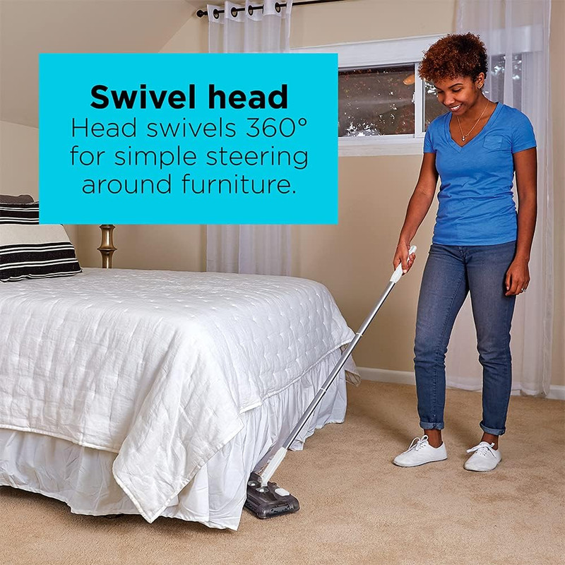 BLACK+DECKER Carpet Sweeper 50 Minute Lithium Floor Sweeper, Multi-Surface Use, gallery
