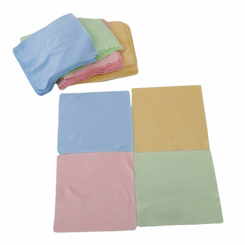 100pcs Microfiber Phone Screen Camera Lens Glasses Cleaning Cloth 13*13cm gallery
